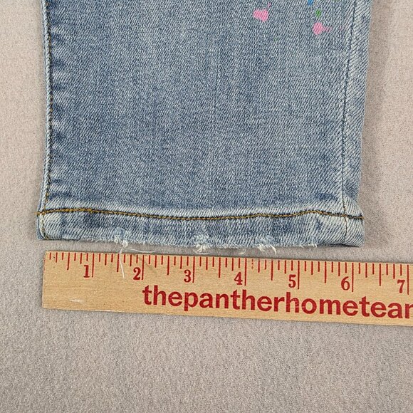 Judy Blue Jeans Womens 13/31 Blue Denim Boyfriend Fit Distressed Stretch - Picture 13 of 16